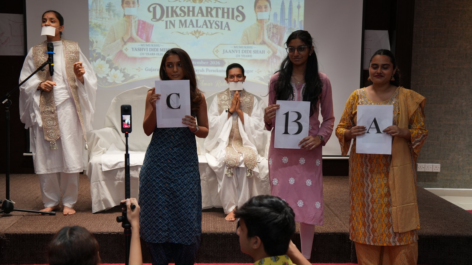 The felicitation ceremony for the diksharthis in Malaysia