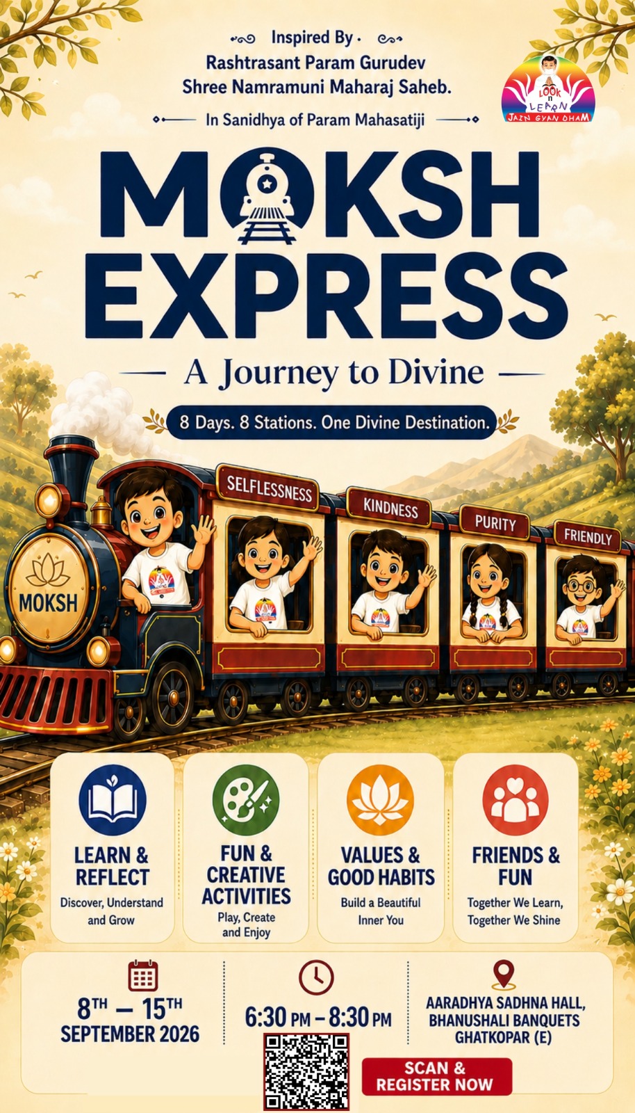 Kids Paryushan 2026 — Moksh Express